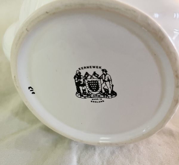 Kernewek Teapot Made In England pottery stamp